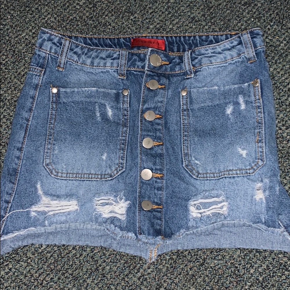 Jean shirt with bottom